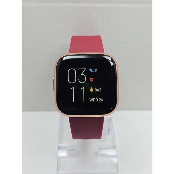 Fitbit Versa 2 Smartwatch Pink 40mm Alexa WR50M Always On Display No Charger - Picture 1 of 10
